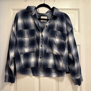 Abercrombie Cropped Flannel